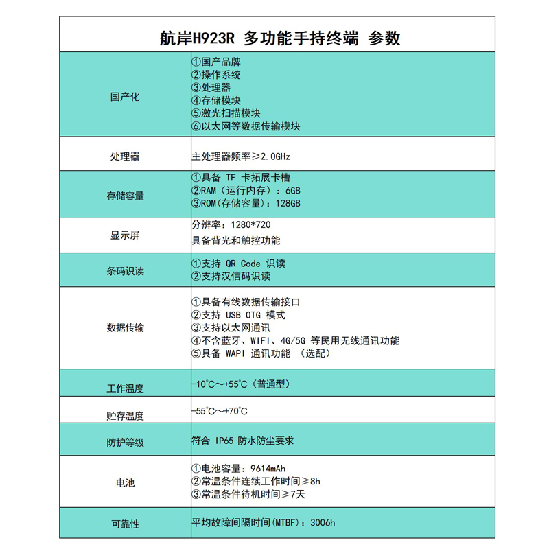 航岸H923R 多功能手持终端